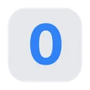 Keycap Digit Zero