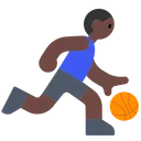 Man Bouncing Ball: Dark Skin Tone
