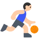 Man Bouncing Ball: Light Skin Tone
