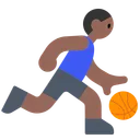 Man Bouncing Ball: Medium-Dark Skin Tone