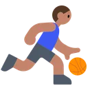 Man Bouncing Ball: Medium Skin Tone