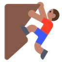 Man Climbing: Medium Skin Tone
