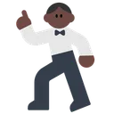 Man Dancing: Dark Skin Tone