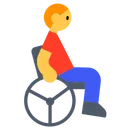 Man in Manual Wheelchair
