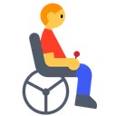 Man in Motorized Wheelchair