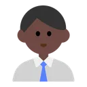 남성 직장인: 어두운 피부 톤