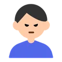 삐죽거리는 남자: 밝은 피부 톤