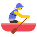 Man Rowing Boat