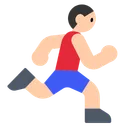 Man Running: Light Skin Tone