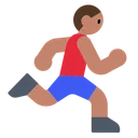 Man Running: Medium Skin Tone