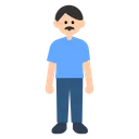 서 있는 남자: 밝은 피부 톤