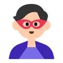 남자 슈퍼히어로: 밝은 피부 톤