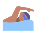 Man Swimming: Medium Skin Tone