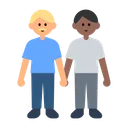 Men Holding Hands: Medium-Light Skin Tone, Medium-Dark Skin Tone