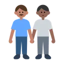 Men Holding Hands: Medium Skin Tone, Medium-Dark Skin Tone