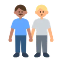 Men Holding Hands: Medium Skin Tone, Medium-Light Skin Tone