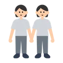 People Holding Hands: Light Skin Tone