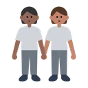 People Holding Hands: Medium-Dark Skin Tone, Medium Skin Tone