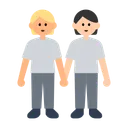 People Holding Hands: Medium-Light Skin Tone, Light Skin Tone