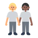 People Holding Hands: Medium-Light Skin Tone, Medium-Dark Skin Tone