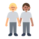 People Holding Hands: Medium-Light Skin Tone, Medium Skin Tone