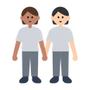 People Holding Hands: Medium Skin Tone, Light Skin Tone