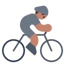 Person Biking: Medium Skin Tone