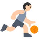 Person Bouncing Ball: Light Skin Tone