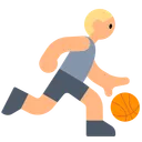 Person Bouncing Ball: Medium-Light Skin Tone