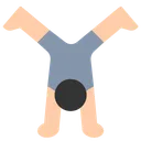 Person Cartwheeling: Light Skin Tone
