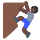 Person Climbing: Dark Skin Tone