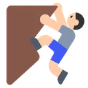 Person Climbing: Light Skin Tone