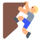 Person Climbing: Medium-Light Skin Tone