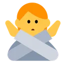 아니오 제스처를 취하는 사람