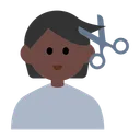 머리를 자르는 사람: 어두운 피부 톤