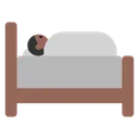 Person in Bed: Medium-Dark Skin Tone