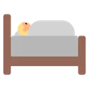 Person in Bed: Medium-Light Skin Tone