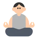 Person in Lotus Position: Light Skin Tone