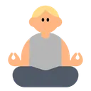 Person in Lotus Position: Medium-Light Skin Tone