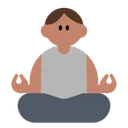 Person in Lotus Position: Medium Skin Tone