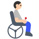 Person in Motorized Wheelchair: Light Skin Tone