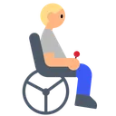 Person in Motorized Wheelchair: Medium-Light Skin Tone