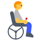 Person in Motorized Wheelchair