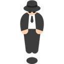 Person in Suit Levitating: Light Skin Tone