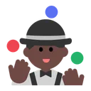Person Juggling: Dark Skin Tone