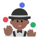 Person Juggling: Medium-Dark Skin Tone