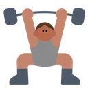 Person Lifting Weights: Medium Skin Tone