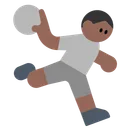 Person Playing Handball: Medium-Dark Skin Tone
