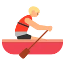 Person Rowing Boat: Medium-Light Skin Tone
