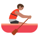Person Rowing Boat: Medium Skin Tone